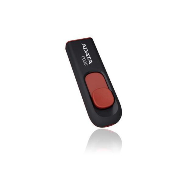 MEMORY DRIVE FLASH USB2 64GB/BLACK/RED AC008-64G-RKD ADATA