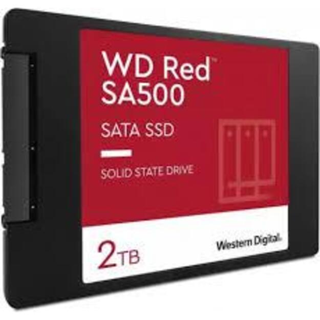 SSD|WESTERN DIGITAL|Red SA500|2TB|SATA 3.0|Write speed 520 MBytes/sec|Read speed 560 MBytes/sec|2,5 |TBW 500 TB|MTBF 1750000 hours|WDS200T2R0A