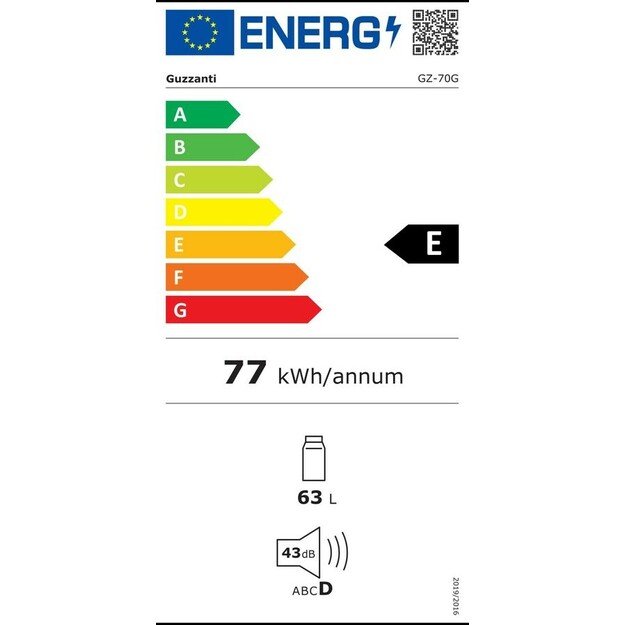 Šaldytuvas vitrina Guzzanti GZ 70G