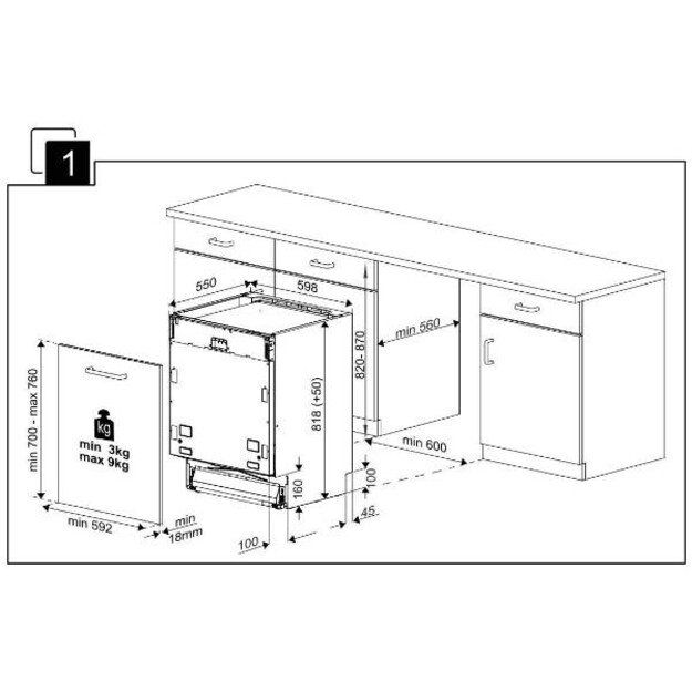 Įmontuojama indaplovė Beko BDIN25323