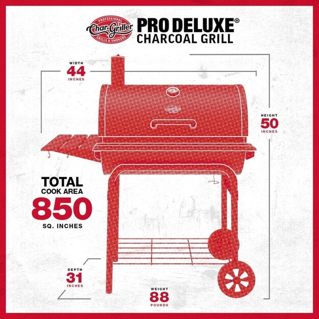Lauko kepsninė Char-Griller Pro Deluxe 11