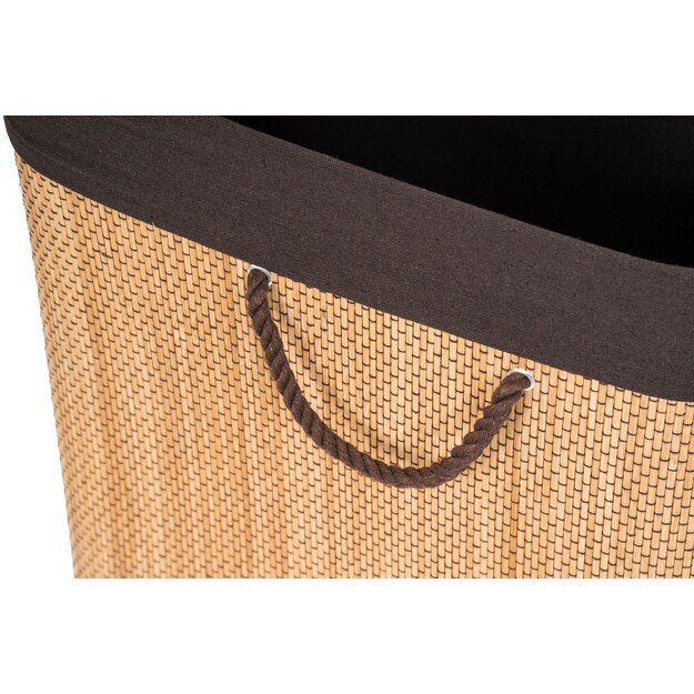 Skalbinių dėžė su pertvara G21 63555164, 105l, bambukinė 3