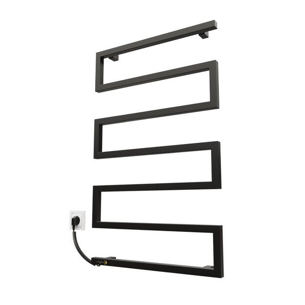 Elektrinis rank&scaron;luosčių džiovintuvas Kosser Zeta 900x550 EL, su laikmačiu, juodas (laidas kairėje) 1