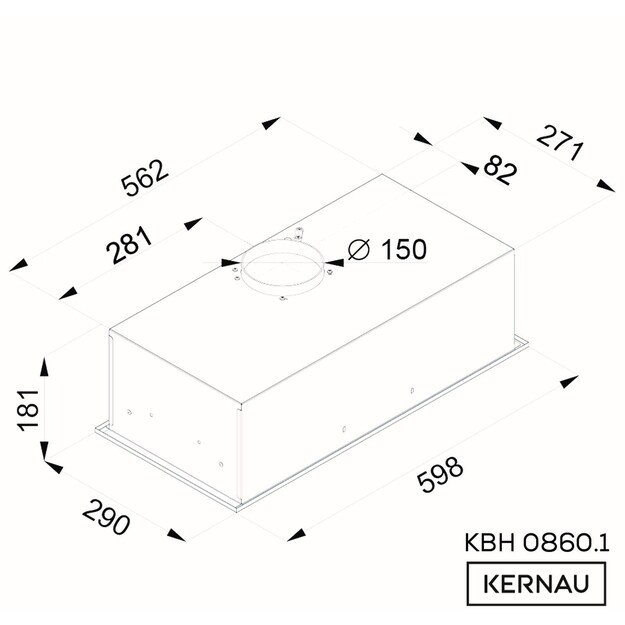 Gartraukis  Kernau KBH 0860.1 W 1
