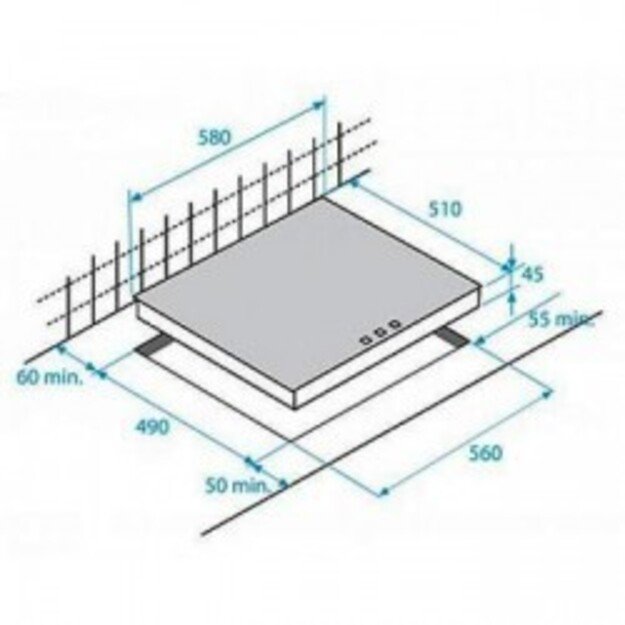 Stiklokeraminė kaitlentė Beko HIC64401 1