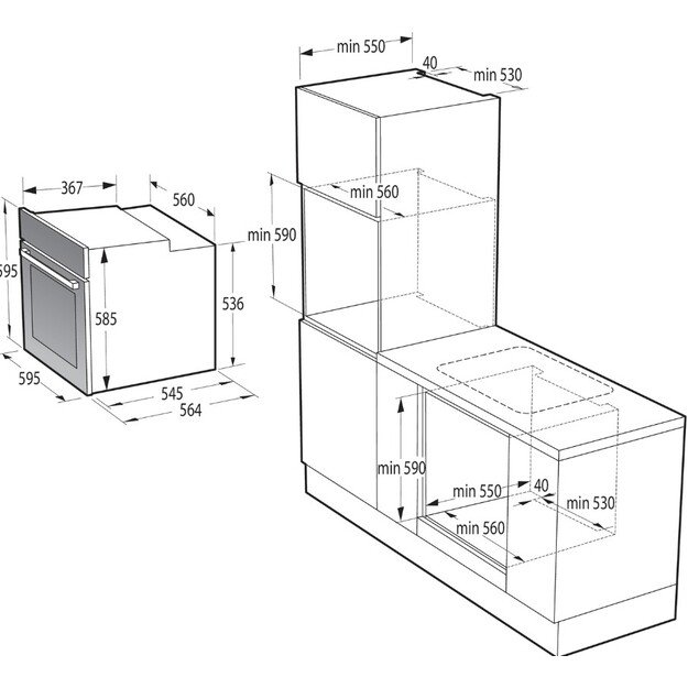 Orkaitė Gorenje BOS6737E06FBG 3