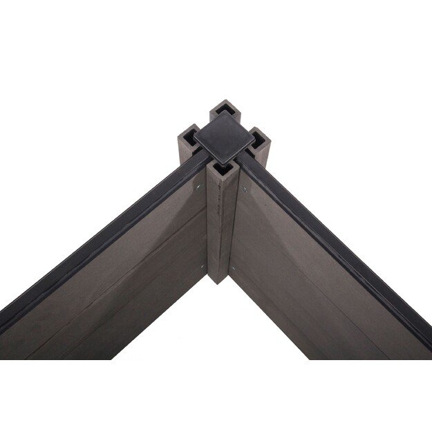 Pakelta lysvė G21 Crop 183 x 68 x 54, WPC, juodmedis, 63900240 1