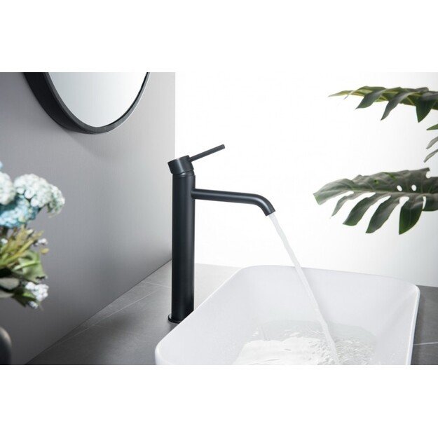 Aukštas praustuvo maišytuvas BlueWater Boston juodos matinės spalvos BOS-BUW.050 1