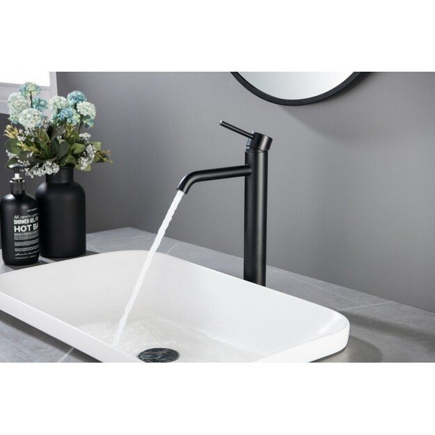 Aukštas praustuvo maišytuvas BlueWater Boston juodos matinės spalvos BOS-BUW.050 2