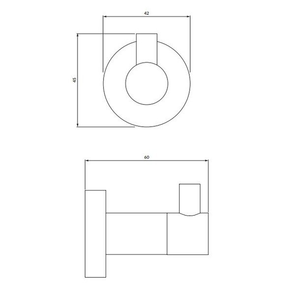 Kabliukas OMNIRES MODERN PROJECT MP60110GLB, auksinis 2