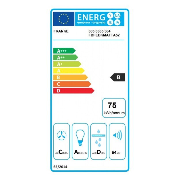 FRANKE HOOD FBFE BK MATT 305.0665.364 2
