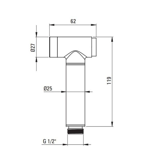 Bidė dušelio komplektas Deante Silia Bidė dušelio komplektas Deante Silia BQS_F34M, plieno 2