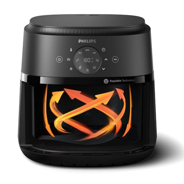 Kar&scaron;to oro gruzdintuvė Philips 2000 Series NA231/00, 6,2l, juoda 2