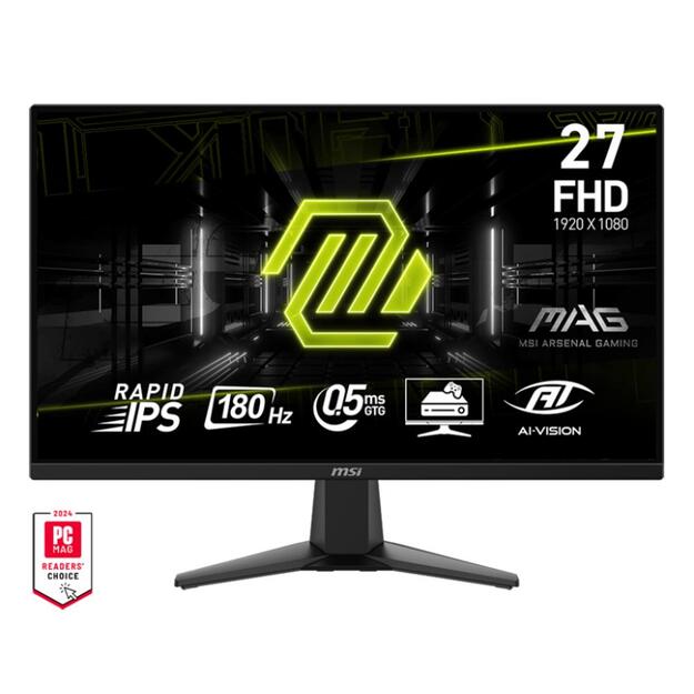 LCD Monitor|MSI|MAG 275F|27 |Gaming|Tilt|Matte|Panel IPS|1920x1080|16:9|180Hz|0.5 ms|Colour Black|MAG275F