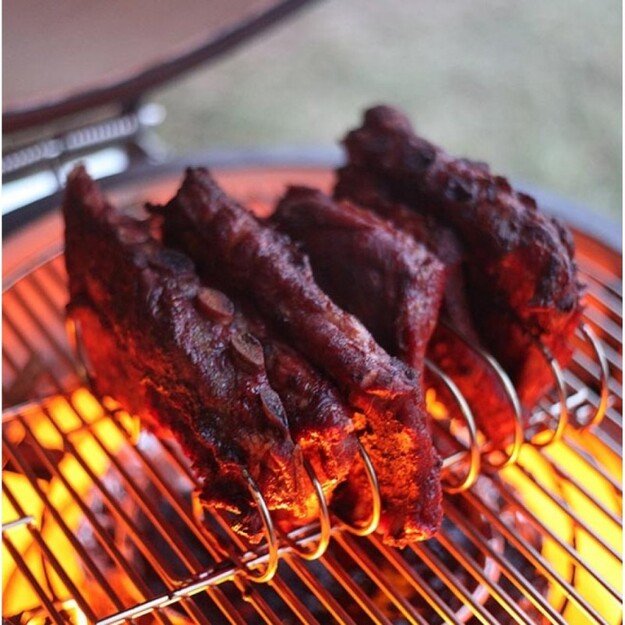 Kamado Joe nerūdijančio plieno šonkaulių laikiklis 1