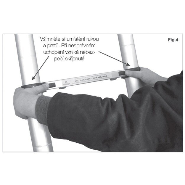 Teleskopinės kopečios  G21 6390452 G21 GA-TZ12-3,8M 5