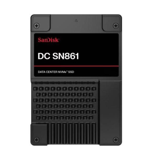 SSD|SANDISK|DC SN861|3.84TB|U.2|PCIe Gen5|NVMe|Write speed 7200 MBytes/sec|Read speed 13700 MBytes/sec|15mm|SDS6BA138PSP9X30TS2526
