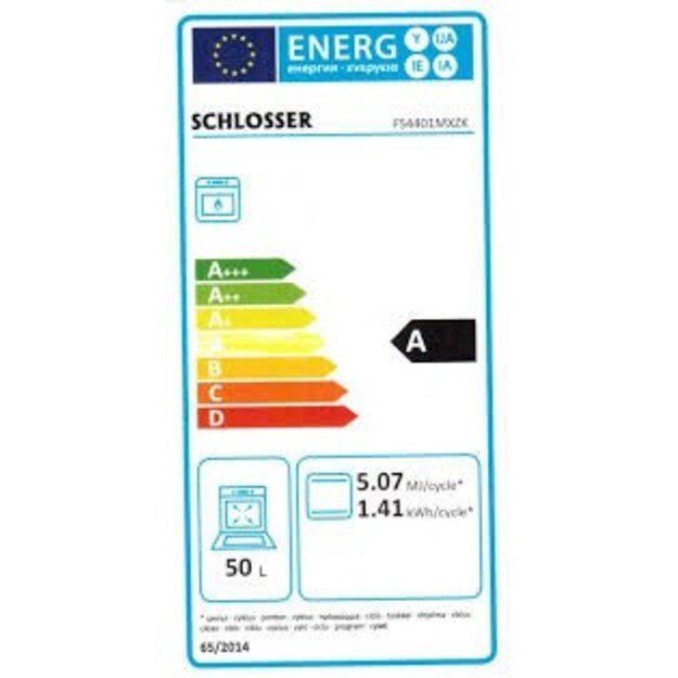 Dujinė viryklė su dujine orkaite Schlosser FS 4401 MXZK, ruda 1