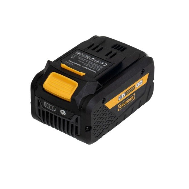 Akumuliatorius Grunder BA-1860B, 18 V, li-ion, 6000 mAh