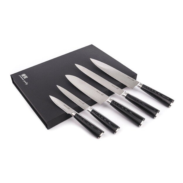 Peilių rinkinys G21 Damascus Premium 6002299 5 vnt. + galąstuvas 12
