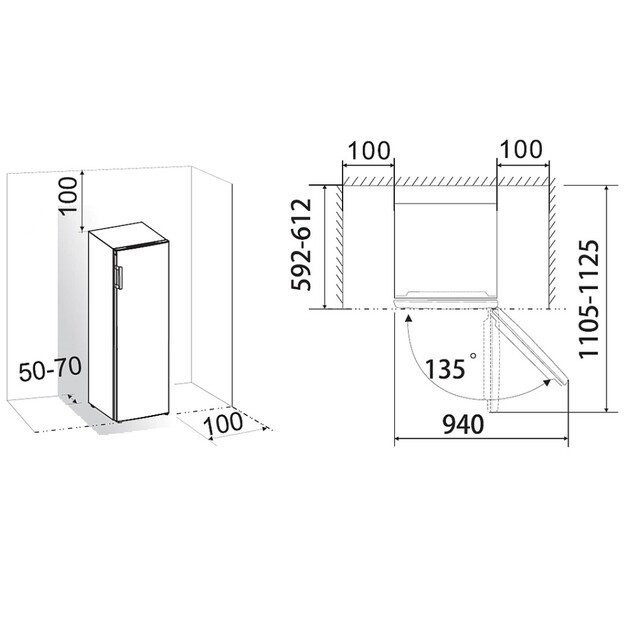 Šaldiklis Gorenje F4142PW 1