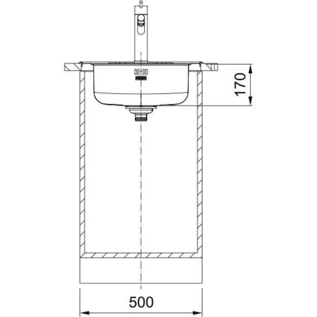 Virtuvės plautuvė Franke Rondo ROL 610-39, 101.0734.373 2