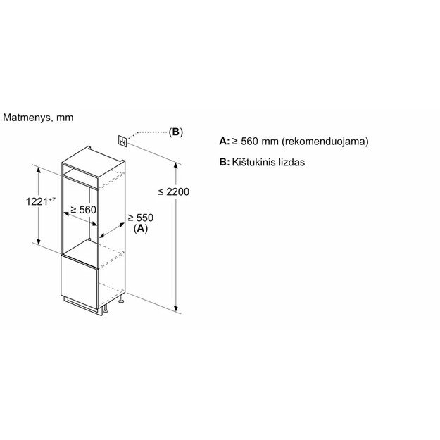 Įmontuojamas šaldytuvas Bosch KIR41NSE0 7