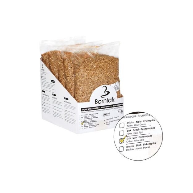 Ąžuolo drožlės rūkymui Borniak