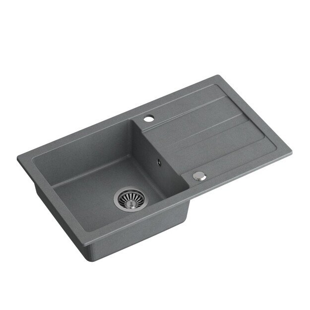 Plautuvė su maišytuvu ir dozatoriumi Quadron READY MAX, TQ7744RMSZ, pilka 4