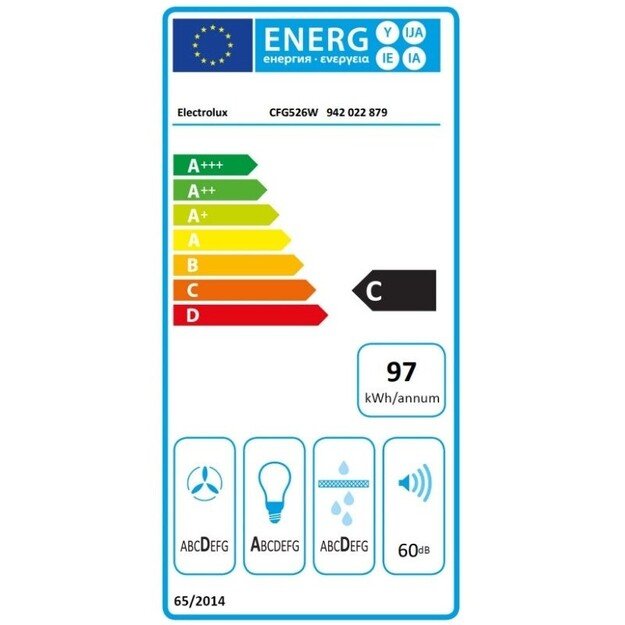 Įmontuojamas gartraukis Electrolux CFG526W 2