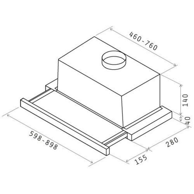 Gartraukis Elica ELITE 14 LUX WH/A/50 2