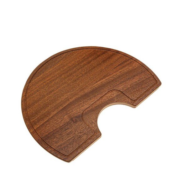 Komplektas: virtuvės plautuvė, maišytuvas ir lentelė HELIKA SR100-114W+5523E2-001+SR-416.300 (sapele 4