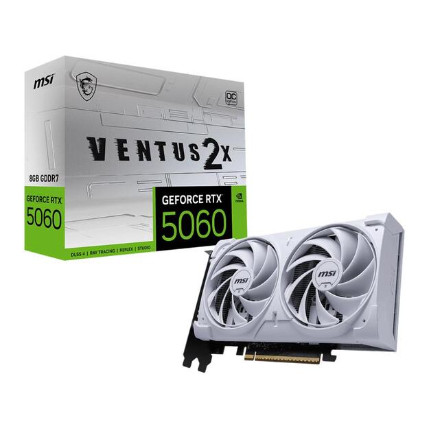 VGA PCIE16 RTX5060 8GB GDDR7/RTX5060 8G VENTUS 2X OC WH MSI