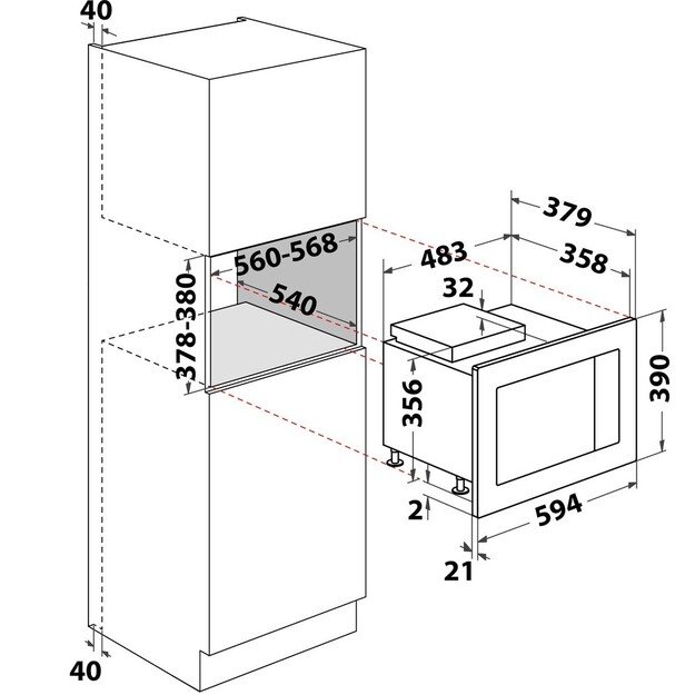 Mikrobangė Whirlpool WMF250G 4