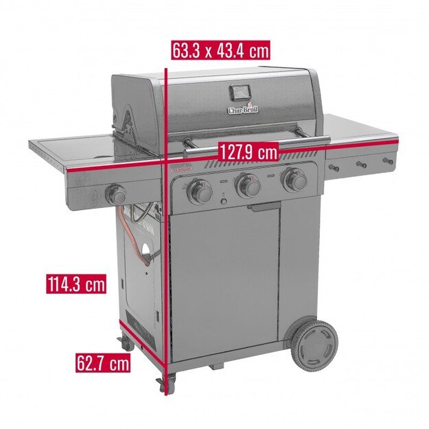 Dujinis grilis Char-Broil Essential 3G 5