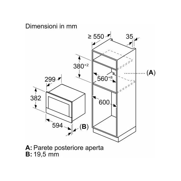 Įmontuojama mikrobangų krosnelė Siemens BF722L1W1 2