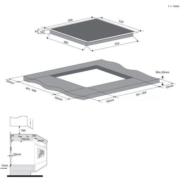 Kaitlentė Candy CIES64MCA 3