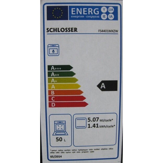 Dujinė viryklė su dujine orkaite Schlosser FS4401MXZW 1