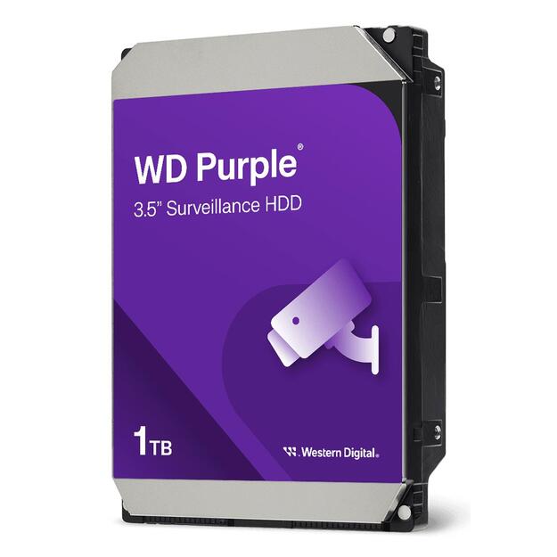 HDD|WESTERN DIGITAL|Purple|1TB|SATA 3.0|64 MB|5400 rpm|3,5 |WD11PURZ