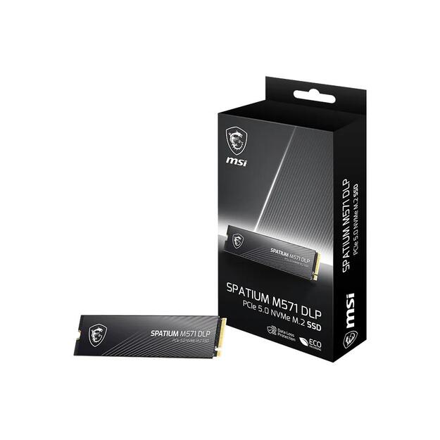 SSD|MSI|1400xTBW rating|MTBF 1500000 h|Read speed 14500 MB/s|Write speed 11000 MB/s|NVMe Yes|PCI Express 5.0|M.2|2000 GB|SPATIUM M571 DLP PCIe 5.0 NVMe M.2|S78-440Q1K0-P83