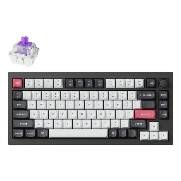 KEYBOARD WRL Q1 HE RGB/CARBON BLACK Q1H-M1 KEYCHRON