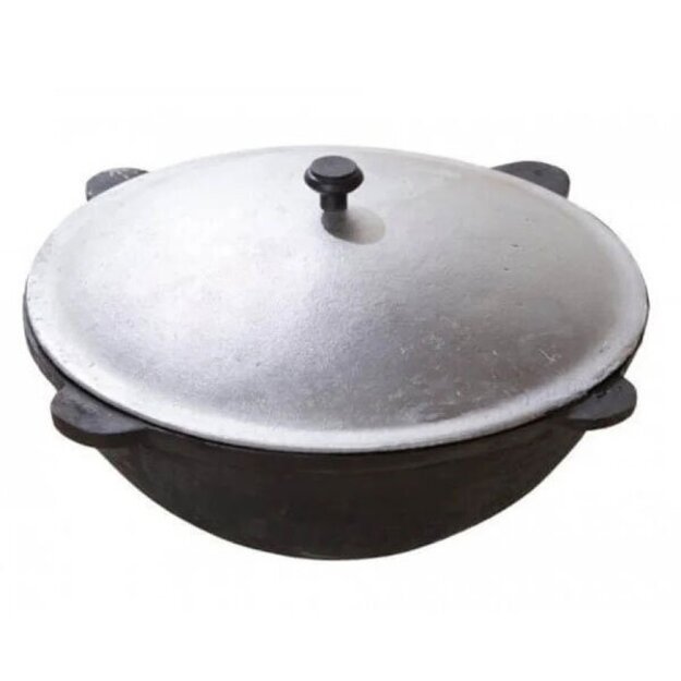 16L uzbeki&scaron;kas  ketaus kazanas  su aliuminio dangčiu 