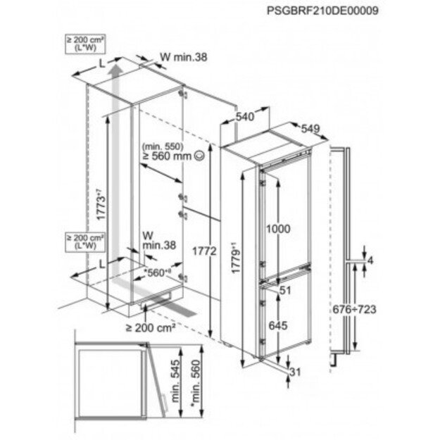 &Scaron;aldytuvas ELECTROLUX ENT6NE18S 2