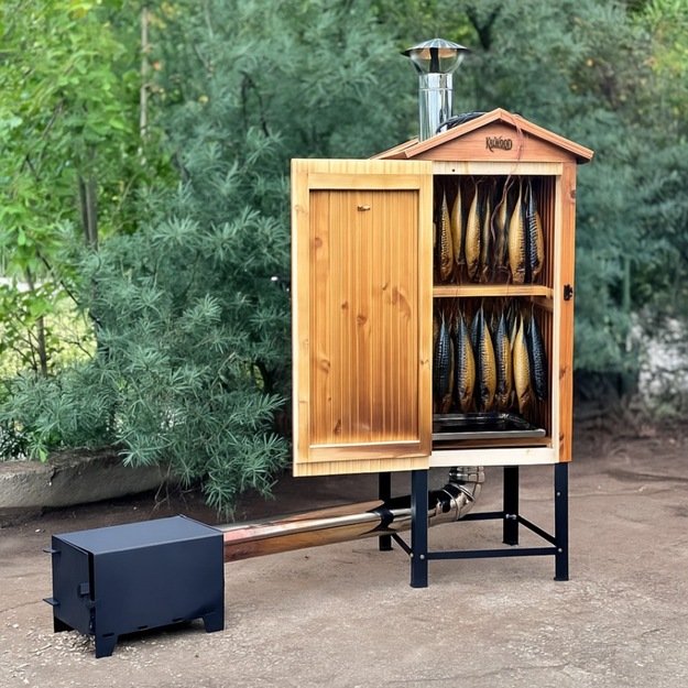 KALWOOD CLASSIC 225L medinė rūkykla 3