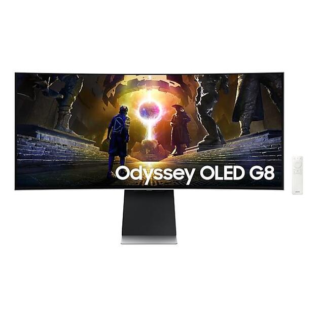 Monitor|SAMSUNG|34 |Gaming/Smart/Curved/21 : 9|Panel OLED|3440x1440|21:9|175Hz|0.03 ms|Speakers|Swivel|Height adjustable|Tilt|LS34DG850SUXDU