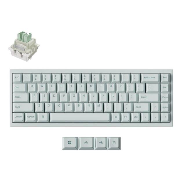 KEYBOARD USB-C Q16 HE 8K/LIGHT GREEN Q16HW-L1 KEYCHRON