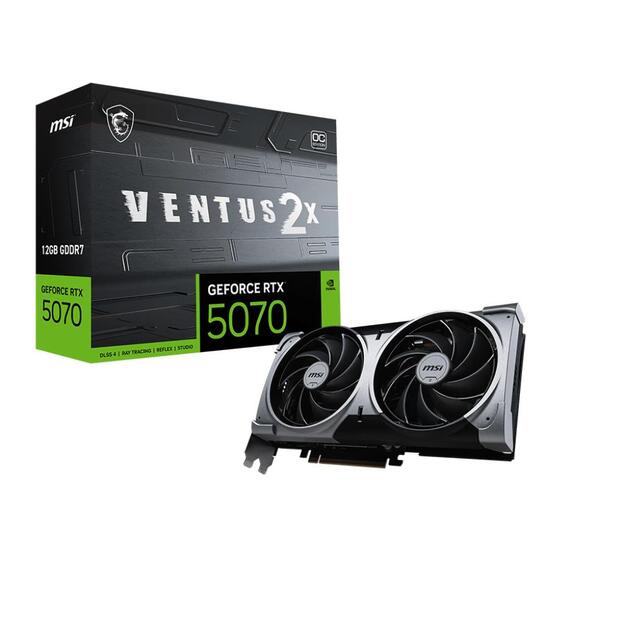 Graphics Card|MSI|NVIDIA GeForce RTX 5070|12 GB|GDDR7|192 bit|PCIE 5.0 16x|Dual Slot Fansink|1xHDMI|3xDisplayPort|RTX507012GVENTUS2XOC