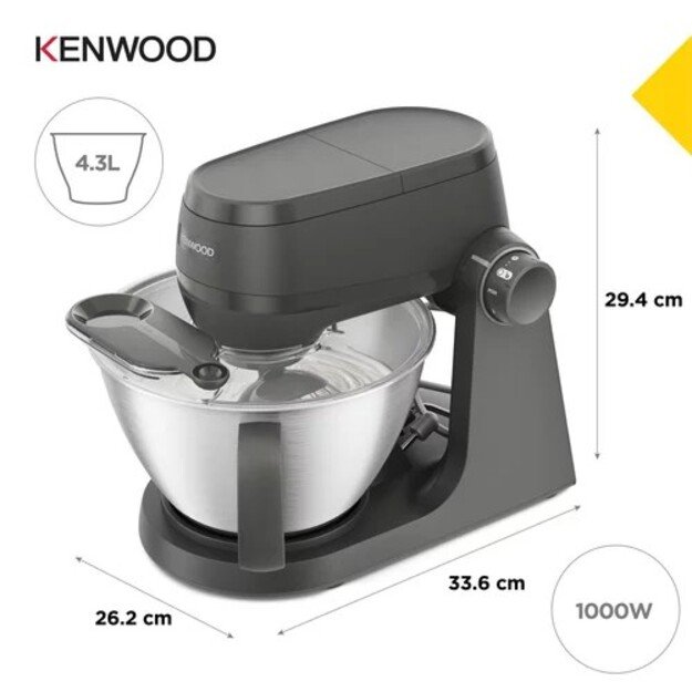 Virtuvinis kombainas Kenwood Multi Tasker, KHC30, KHC30.070GY, 1000 W, pilkas 1
