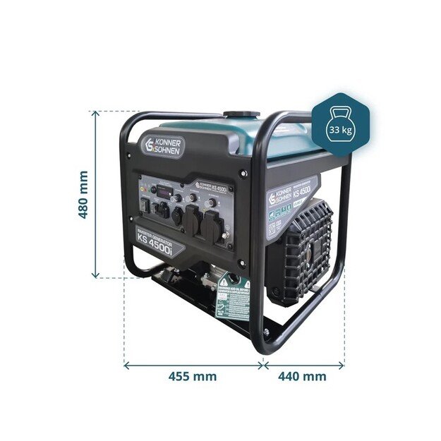 Inverterinis generatorius K&ouml;nner  amp S&ouml;hnen KS 4500i, 4,2kW 230V 3