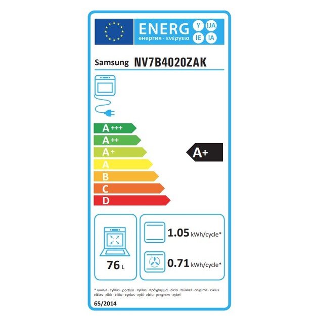 Įmontuojama orkaitė Samsung NV7B4020ZAK 7